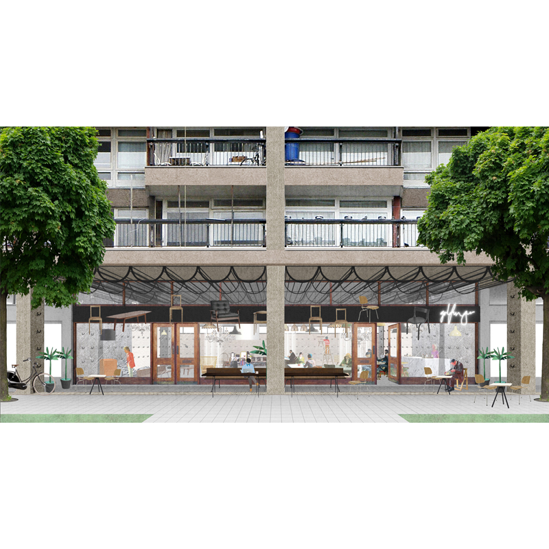 Golborne Road Ommx Architecture Architecture Visualization Architecture Collage